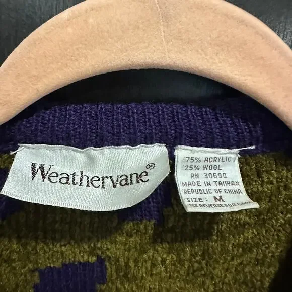 Vintage 90s Weathervane Baroque Knit Sweater M Fran Drescher Nanny - Picture 8 of 8